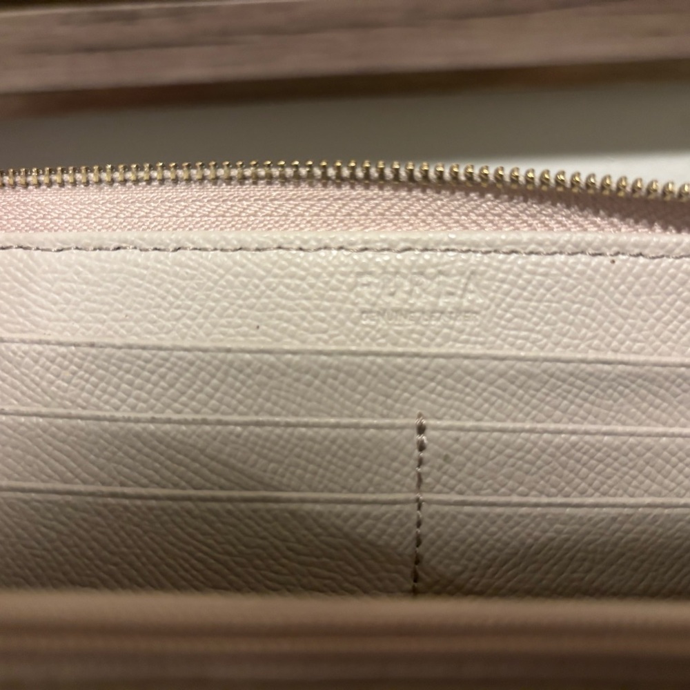 Furla Beige Textured Wallet - Picture 13 of 16